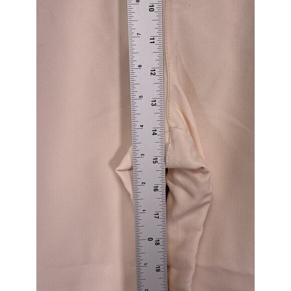 New Abercrombie & Fitch Pants Large Womens Sloane Wide Leg Trouser Ivory - Picture 4 of 7